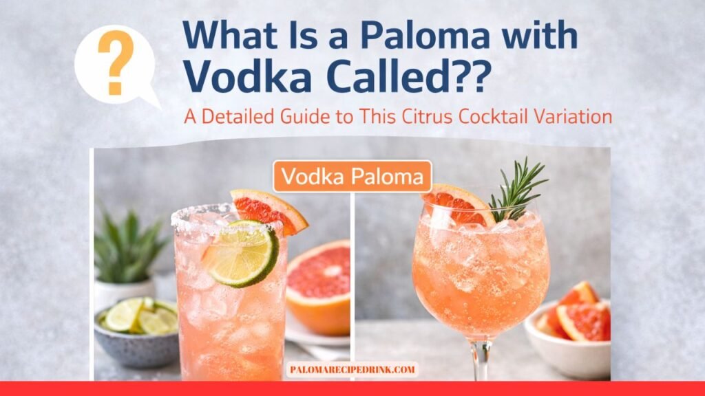 What is a Paloma with Vodka called ?? A Detailed Guide to This Citrus Cocktail Variation
