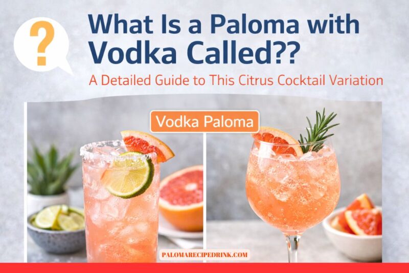 What is a Paloma with Vodka called ?? A Detailed Guide to This Citrus Cocktail Variation