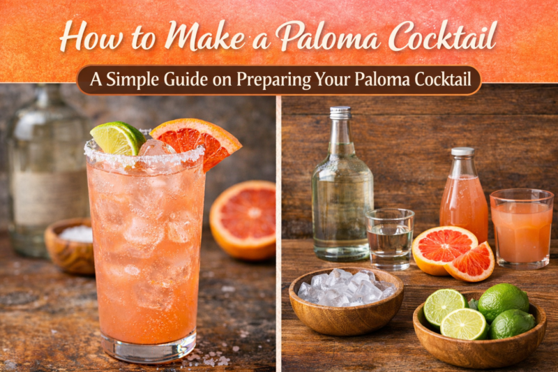 How do you make a Paloma Cocktail: A Simple Guide on Preparing Your Paloma Cocktail