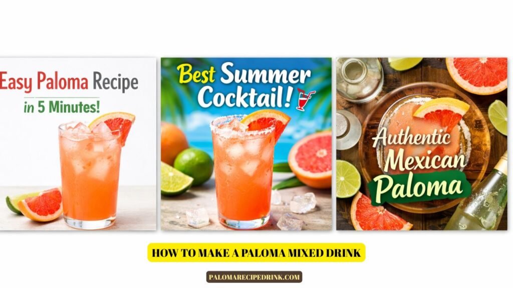 How to Make a Paloma Mixed Drink ??