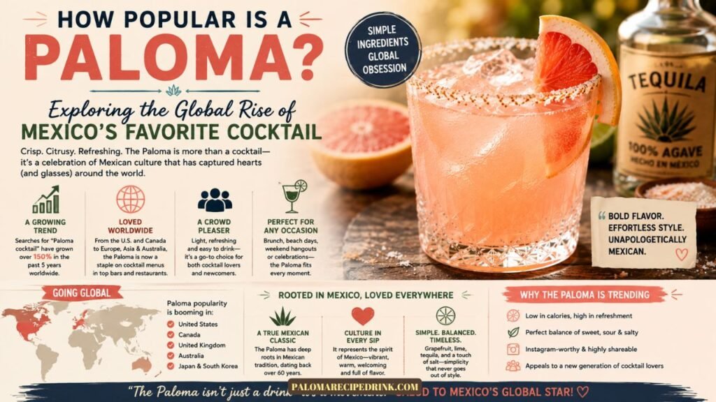 How Popular Is a Paloma? Exploring the Global Rise of Mexico’s Favorite Cocktail