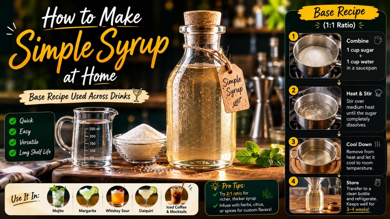 How to Make Simple Syrup at Home