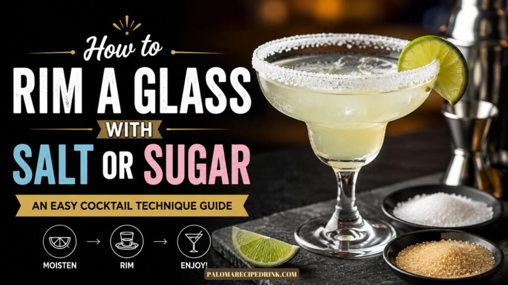 How to Rim a Glass with Salt or Sugar: An Easy Cocktail Technique Guide