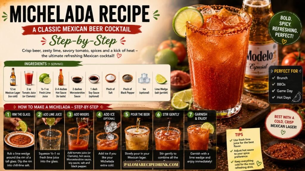 Michelada Recipe – A Classic Mexican Beer Cocktail Step-by-Step