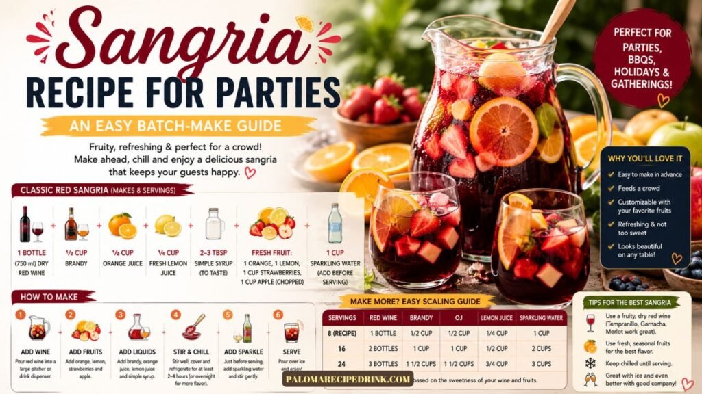 Sangria Recipe for Parties – An Easy Batch-Make Guide