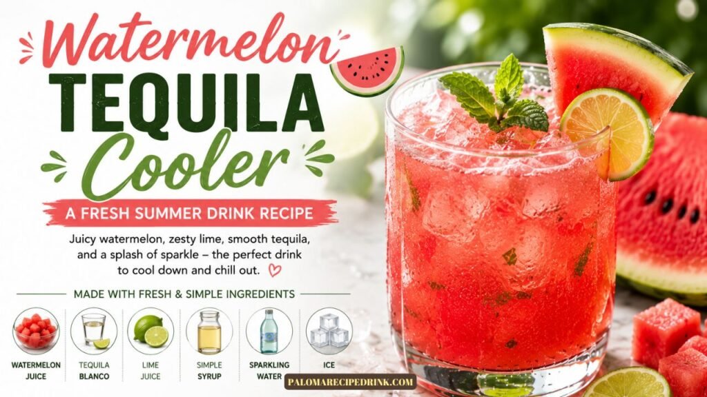 Watermelon Tequila Cooler – A Fresh Summer Drink Recipe
