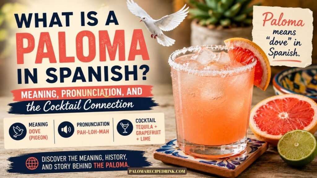 What Is a Paloma in Spanish? Meaning, Pronunciation, and the Cocktail Connection